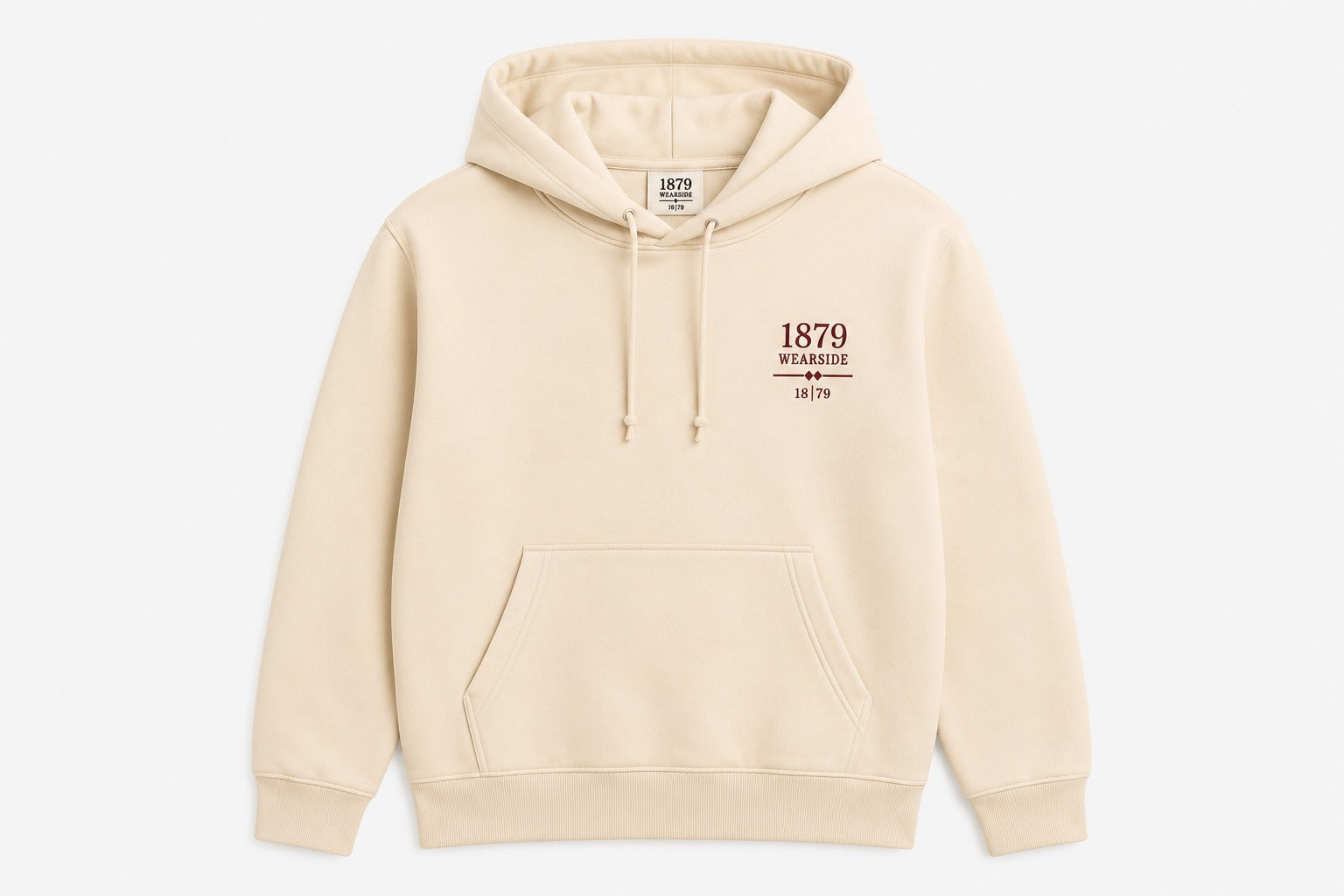 Heritage Cream Hoodie studio front